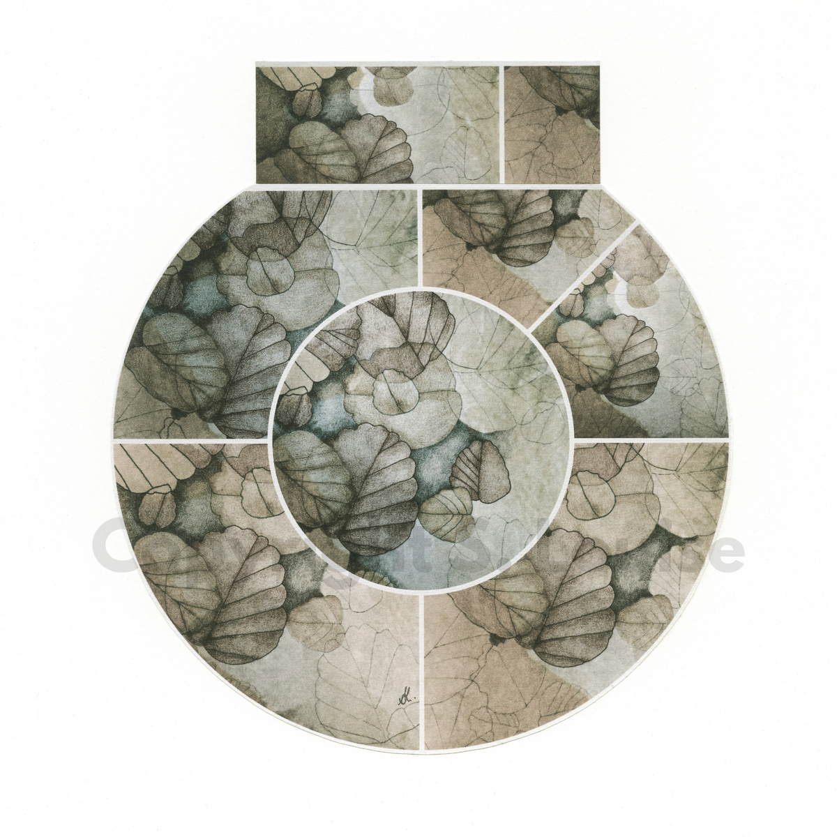 Nothofagus gunnii no. 4 - original fine art by S. Louise